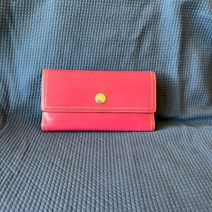 Elegant Red Women's Wallet COACH